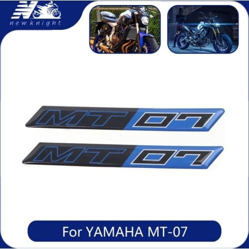 For Yamaha MT07 MT-07 MT 07 2018 2019 2020 Motorcycle Tank pad 3D Logo Sticker Body Shell Decal Protector Fairing Emblem Badge