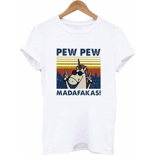 Summer T-shirts Women Hippo with gun Kawaii Printed Casual 90s Fashion Trend Clothes Graphics Tshirt Top Lady Female Tee T Shirt