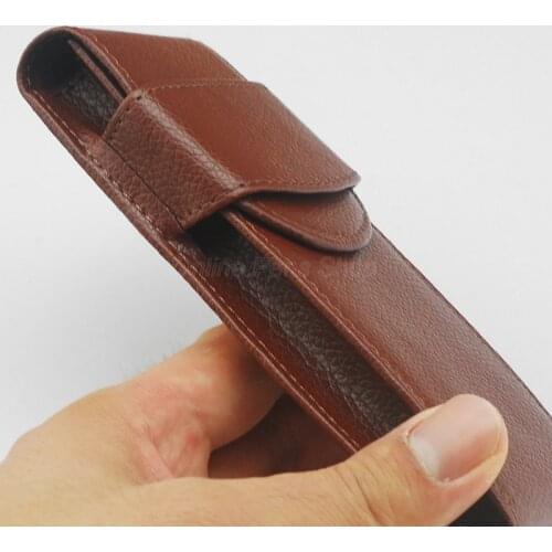 Pens Tool Fountain Pen / Roller Pen Pencil Case Pen Bag PU Leather High Quality Black /Coffee Pen Pouch / Holder