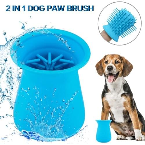 Pet Cleaning Tools Dog Paw Cleaner Cup Pet Foot Washer Dog Cleaning Brush Claws Massage Grooming Pet Hygiene Fast Delivery