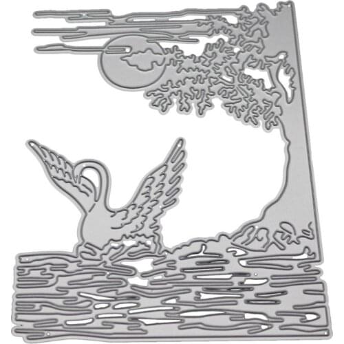 2019 Swan Metal Cutting Dies Stencil DIY Scrapbooking Album Stamp Paper Card Embossing Crafts Decor