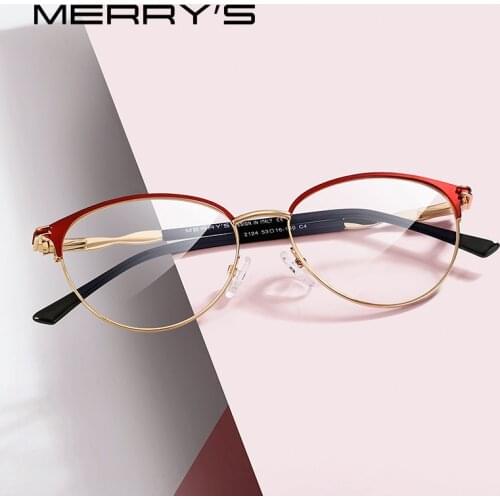 MERRYS DESIGN Women Retro Cat Eye Glasses Frame Ladies Fashion Eyeglasses Myopia Prescription Optical Eyewear S2124