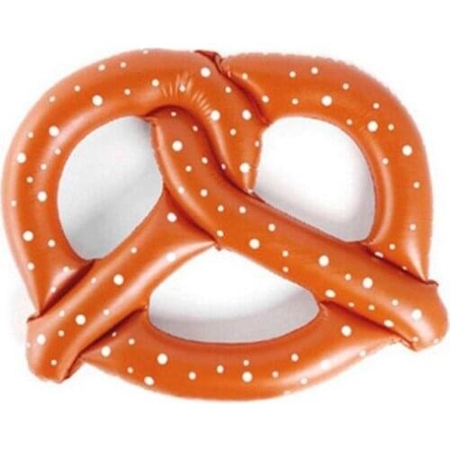 Inflatable swimming bag ring floating row adult water entertainment floating bed thickened PVC bag ring floating row