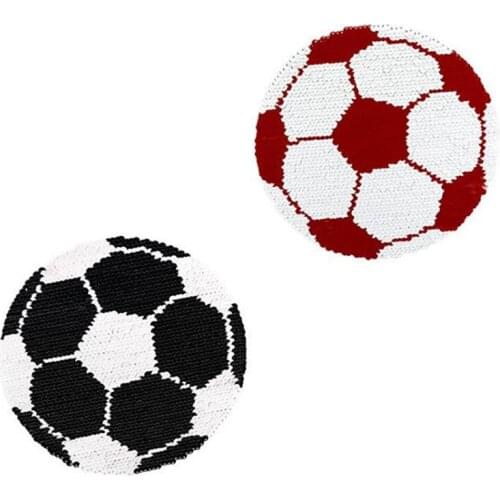 Patch deal with it clothes t shirt women stickers Reversible change color sequins football 20cm fashion patches for clothing