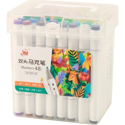 Professional Art Markers Set Double Headed Colored Alcoholic Pens For Artist Manga Sketching Markers Art Supplies Student Gift