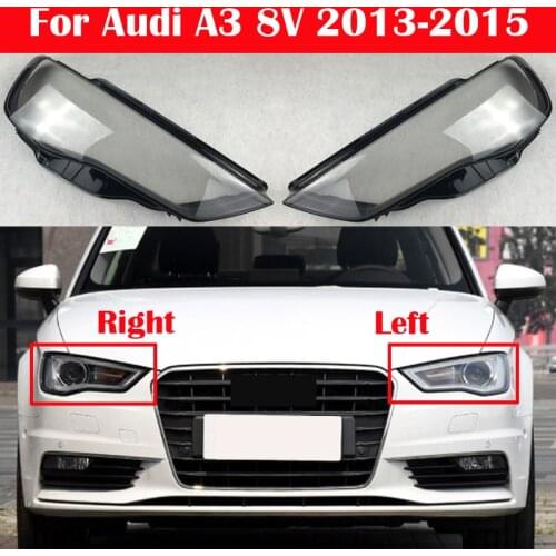 Front Car Transparent Lampcover For Audi A3 8V 2013-2015 Lampshade Caps Shell Auto Light Glass Lens Headlight Cover