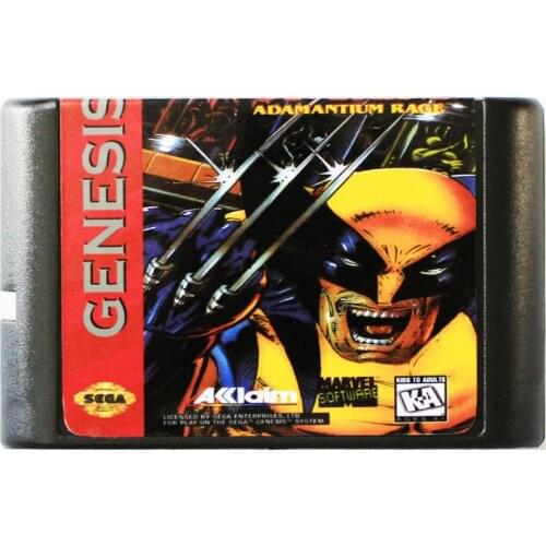 Wolverine 16 bit MD Game Card For Sega Mega Drive For SEGA Genesis