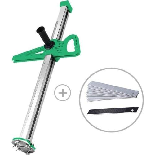 Manual Gypsum Board Cutter Hand Push Drywall Cutting Artifact Tool with Double Blade Cutting Artifact Roller drywall cutting