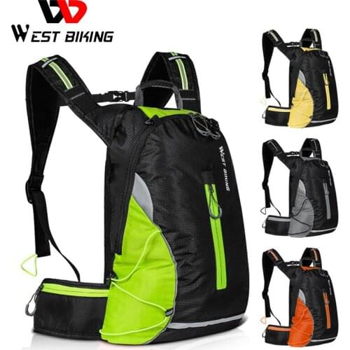 WEST BIKING 16L Sport Cycling Backpack Waterproof Ultralight Bicycle Bag Outdoor Mountaineering Hiking Climbing Travel Backpack