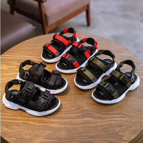 2020 new summer childrens breathable beach shoes boy sandals size 26-36 kids sandals open toe girl sandals