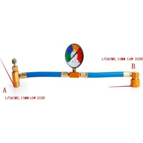 R134A recharge hose Car air-conditioning refrigerant detection supplementary pipe fluorine pipe refrigerant recharge hose