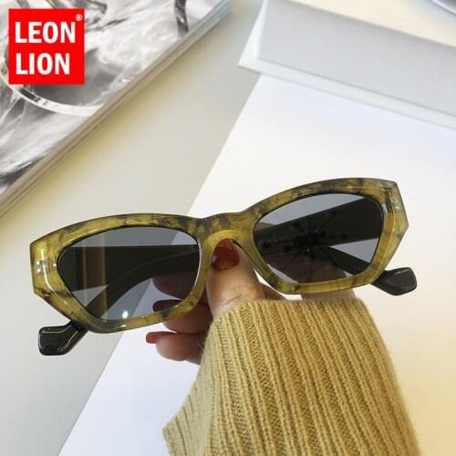 Leonlion Cat Eye Sunglasses Women 2021 Luxury Brand Fashion Small Frame Sun Glasses Men Retro Brand Design Street Eyewear Women