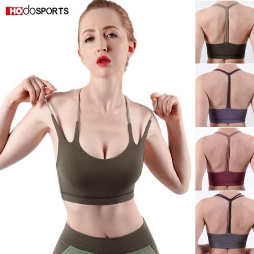 Training Yoga Fitness Bras Crop Tops Women Push Up Shockproof Running Workout Sports Bras Top Sexy Running Wear Clothes