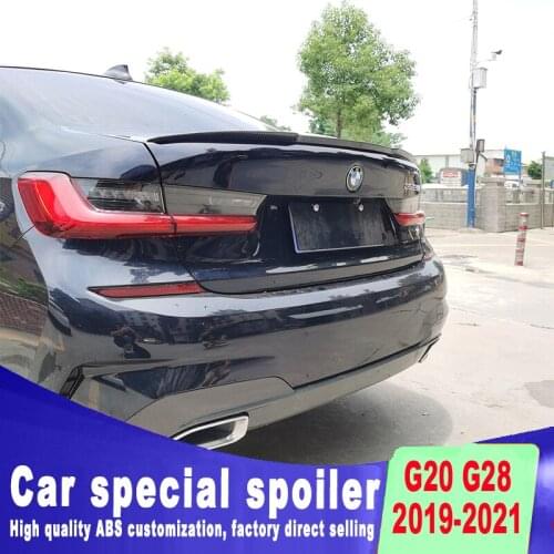 Universal spoiler 125 cm PU carbon fiber spoiler For Bmw 3 series G20 G28 320i 325i 330i M340i 2019-2022 spoiler