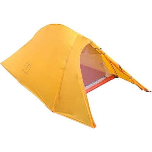 1.35KG Silicone Coated Waterproof 20D Nylon And Carbon Fiber Pole Double-layer Two-person Ultralight UL Camping Tent