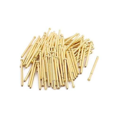 100pcs PA125-H 2.0mm Dia 33.4mm Length Metal Spring Pressure Test Probe Needle