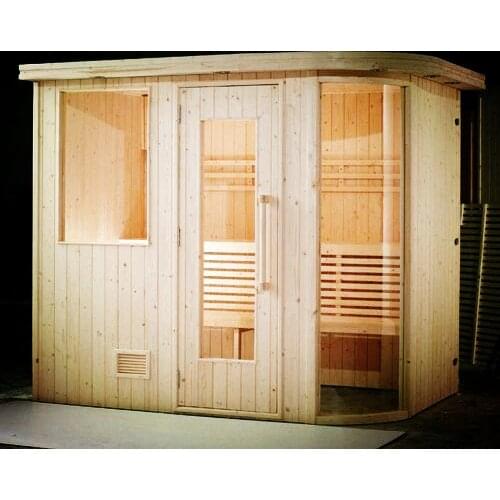 2.2 meter 3-4 person indoor sauna cabin Sauna room (M-6005)