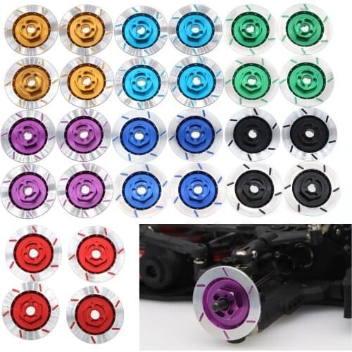 4PCS Aluminum Alloy Brake Disc Wheel Rim Box Metal Hex Adapter 12MM For RC 1/10 Car HSP Fly Fish Buggy Truck 94123 94122 D4 CS