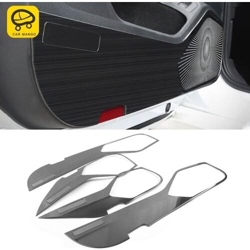 CarManGo Car Accessories Stainless Door Anti-kick Pad Cover Trim Frame Interior Decoration for VW Volkswagen Arteon CC 2017-2020