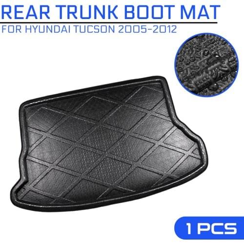 Car Floor Mat Carpet For Hyundai Tucson 2005 2006 2007 2008 2009-2012 Rear Trunk Anti-mud Cover