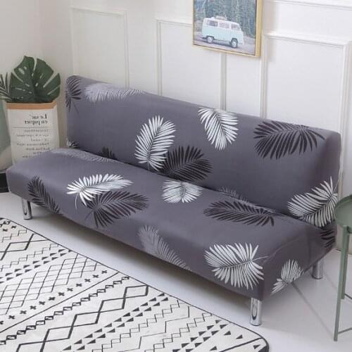 Printed flower sofa bed cover foldding elastic slipcovers cheap Couch cover stretch furniture covers single seat sofa cover