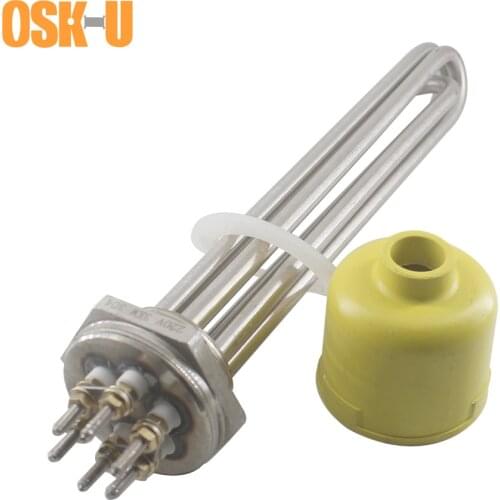 DN32 42mm Thread Electric Water Heater Element 220V 1.2" 304 Stainless Steel Heating Element for Water Tank 2KW/3KW/4KW