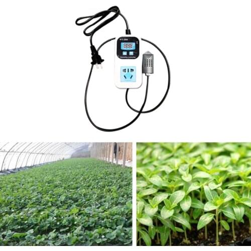 110V 5~99%RH Humidity Controller Socket Hygrostat for Warehouse Greenhouse