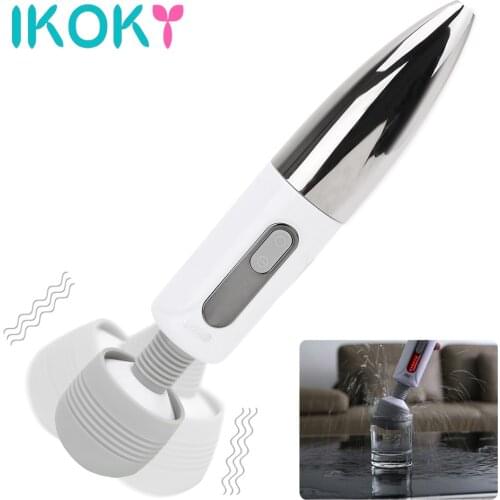 IKOKY Magic Wand AV Stick Orgasm Squirt Massage Clitoris Stimulate Adult Products Sex Toys for Women Lightning Massager Vibrator