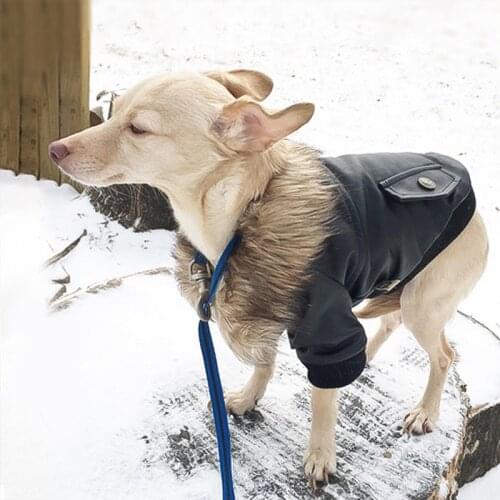 Leather Dog Jacket Clothes Pet Coat For Small Medium Large Dogs Winter Dog Motorcycle Jacket Clothes French Bulldog Chihuahua