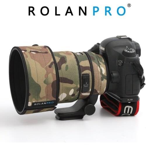 ROLANPRO Lens Camouflage Coat Rain Cover for Sigma 105mm F1.4 ART Lens Protective Sleeve For Canon Nikon SLR camera Lens