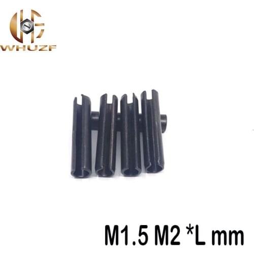 M1.5 M2 *L mm 100pcs GB879 Steel Split Spring Dowel Tension Roll Pin Resilient Cylindrical Cotter Pins