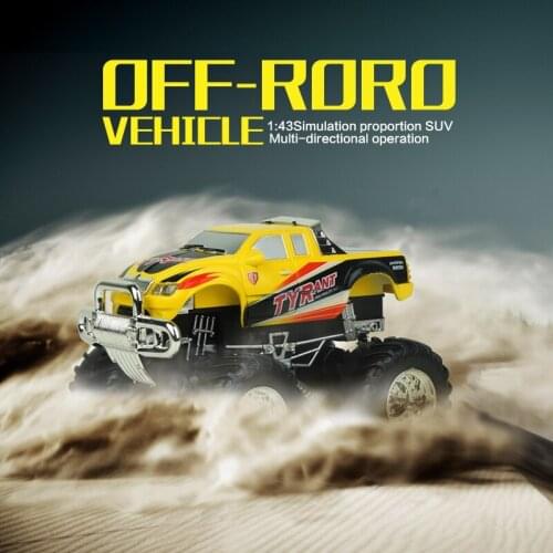 1:24 Remote Control Mini Car Off-Road Vehicle Stunt Child Remote Control Electric Toy Charging Car Model Color Random Hair