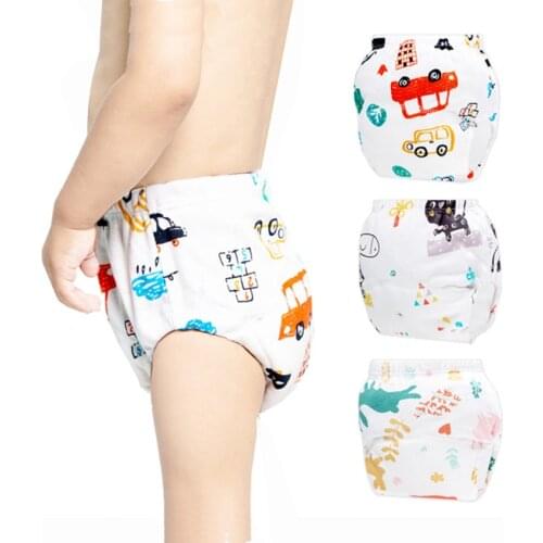 Reusable Baby Diapers Children Cotton Training Pants Panties Washable Cloth Nappies Infants Underwear Nappy подгузники трусики