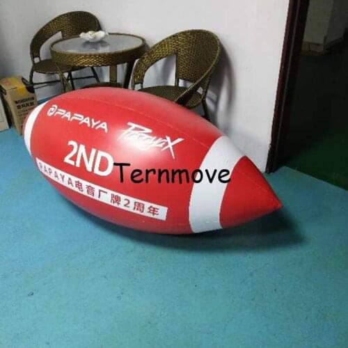 Inflatable rugby beach ball replica giant advertising american football, large inflatable rugby balloon for game decoration