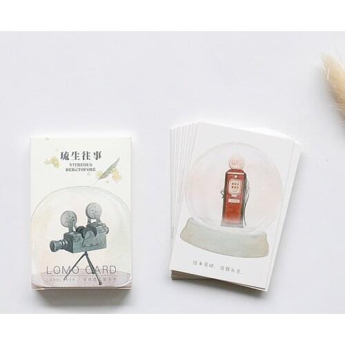 28 Sheets/Set Vitreous Heretofore Mini Lomo Postcard/Greeting Card/Birthday Letter Envelope Gift Card Message Card