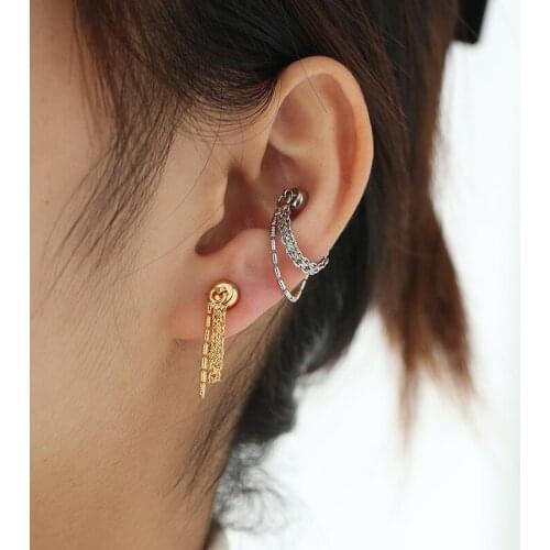 Earrings for Women Girl Ear Bone Clip Without Ear Hole Vintage Accessories Golden Earings Trend Fashion Jewelry 2021