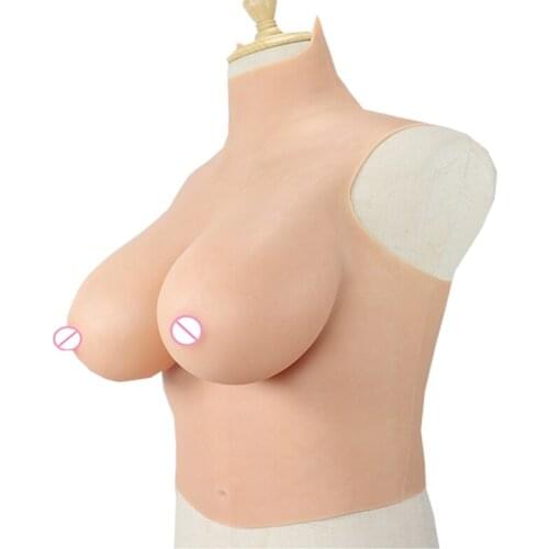 Silicone Top Huge Cup Crossdressing Fake Breast Forms Big Boobs For Women Crossdressers Queen Shemale Girls Clothes