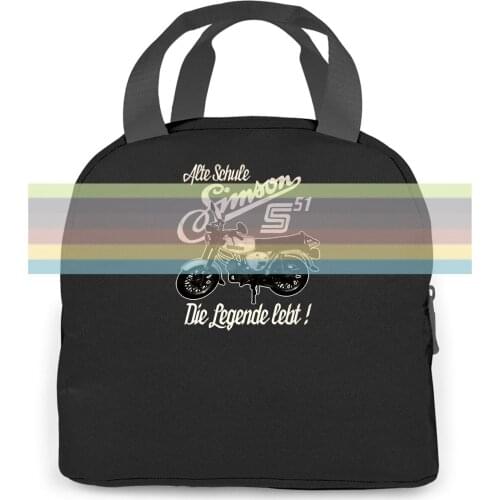 Simson The Legend Cult Schwalbe s50 s51 DDR Trabant ostkult- show original title women men Portable insulated lunch bag school