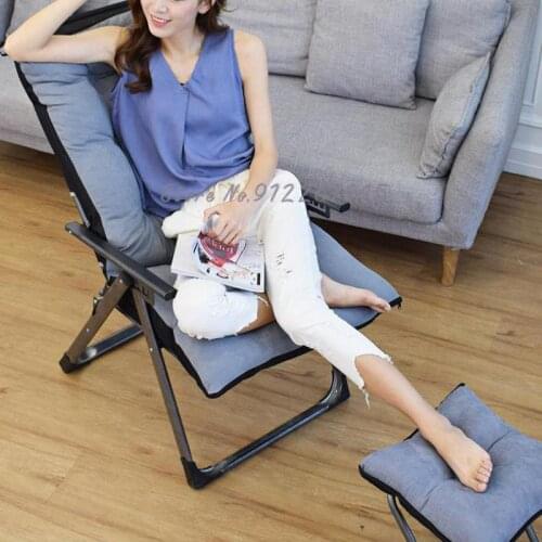 Folding Chair Recliner Lunch Break Siesta Leisure Lazy Dormitory Computer Sports Chair Balcony Bedroom Backrest Chair