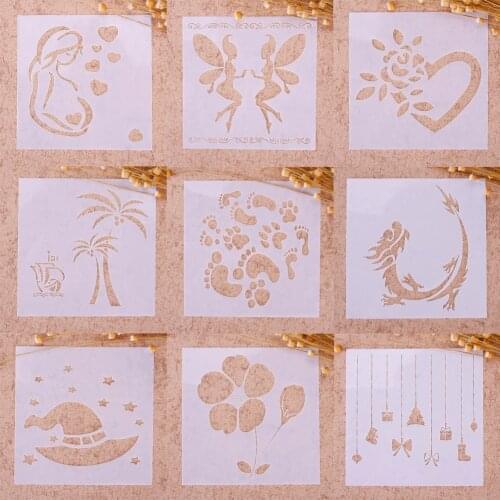 Fashion Printing Drawing Airbrush Painting Stencil DIY Craft Scrapbooking Album Decor Hollow Painting Inkjet Template #248525