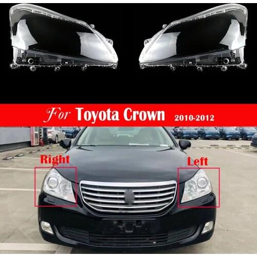 Car Front Headlight Lens Replacement Auto Shell For Toyota Crown 2010 2011 2012 Headlamp Cover Lampshade Lampcover Shade Caps