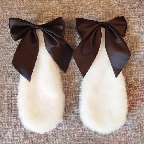 2pcs Japanese Rabbit Bunny Ears Headband Ears on The Head Kawaii Anime Cosplay Bandana Halloween Party Costume Accessories