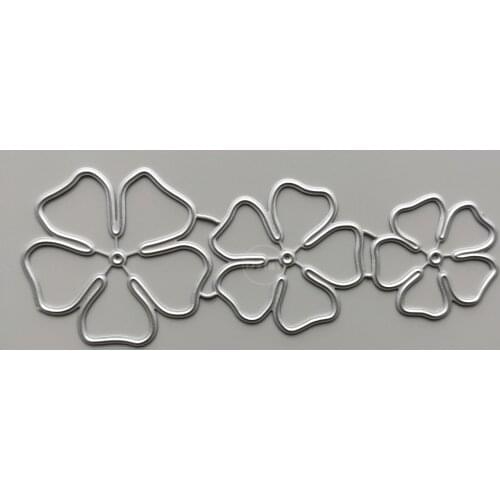 2021 Three Flowers Metal Cutting Dies DIY Scrapbooking Paper Photo Album Crafts Mould Cards Embossing Mold Stencils for Decor