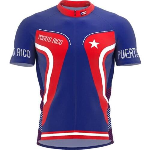 2021 Puerto Rico More Style Summer Cycling Jersey Team Men Bike Road Mountain Tops Riding Bicycle Wear Bike clothing Quick Dry