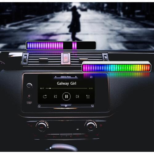 32LED Sound Control Light Phone APP Control Voice-Activated Pickup Rhythm Lights TypeC Colorful Music Ambient Light Bar