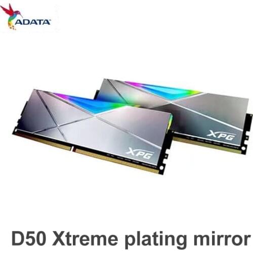 ADATA XPG D50 Xtreme flagship overclocking RGB light bar 16GB DDR4 4800MHz 5000MHz desktop memory-plating mirror-2x8GB