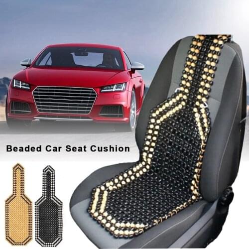 Car Universial Summer Cool Wood Wooden Bead Seat Cushion Massage Cushion Cover for Car Office Home Van Truck Bus