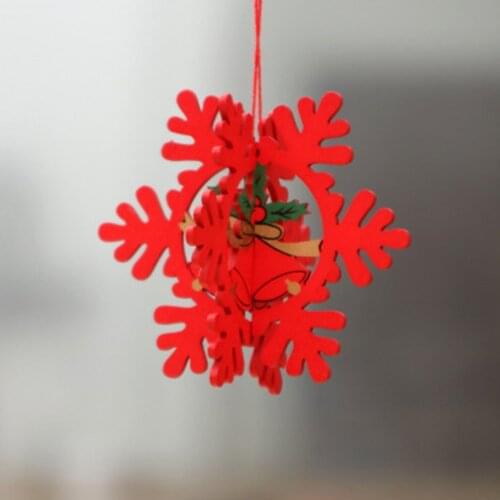 Wooden Christmas Hollow Pendant Christmas Decorations Christmas Tree Ornaments Hanging Xmas Tree Home Party Decor