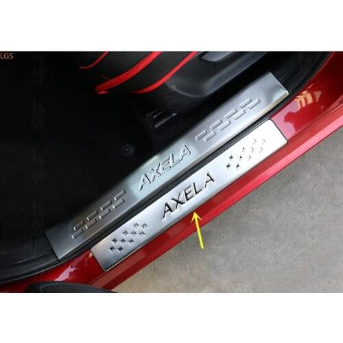 For Mazda 3 AXELA 2014-2017 High-quality stainless steel car threshold guard anti-scratch protection car accessories