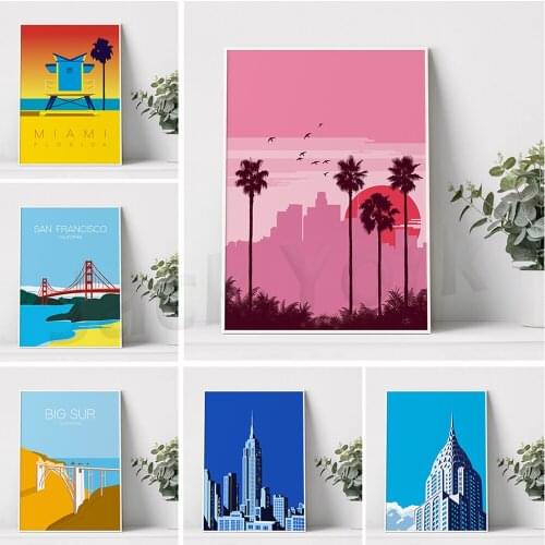Los Angeles travel print, LA wall art, California poster, Modern travel print, Retro art, Digital illustration, Home decor, 80s